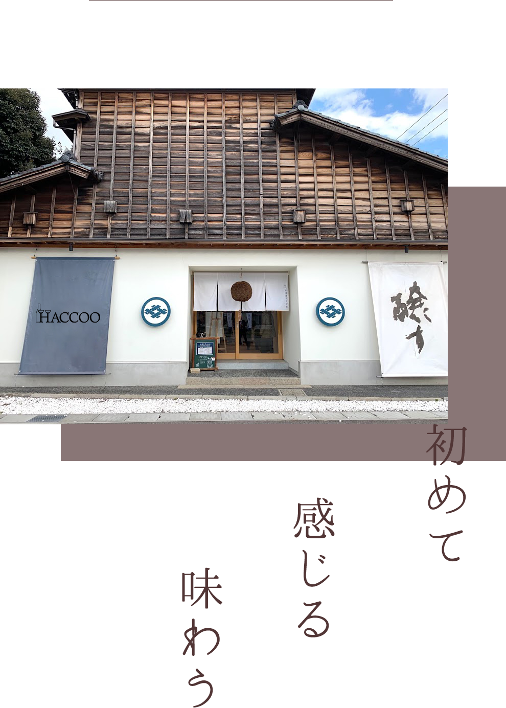 はっこう店舗外観と伝えたい３つの言葉